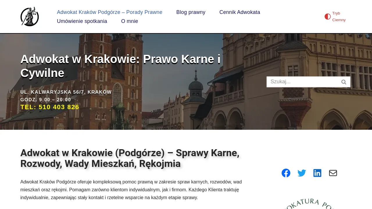 Homepage screenshot of adwokat-sobolewski.pl
