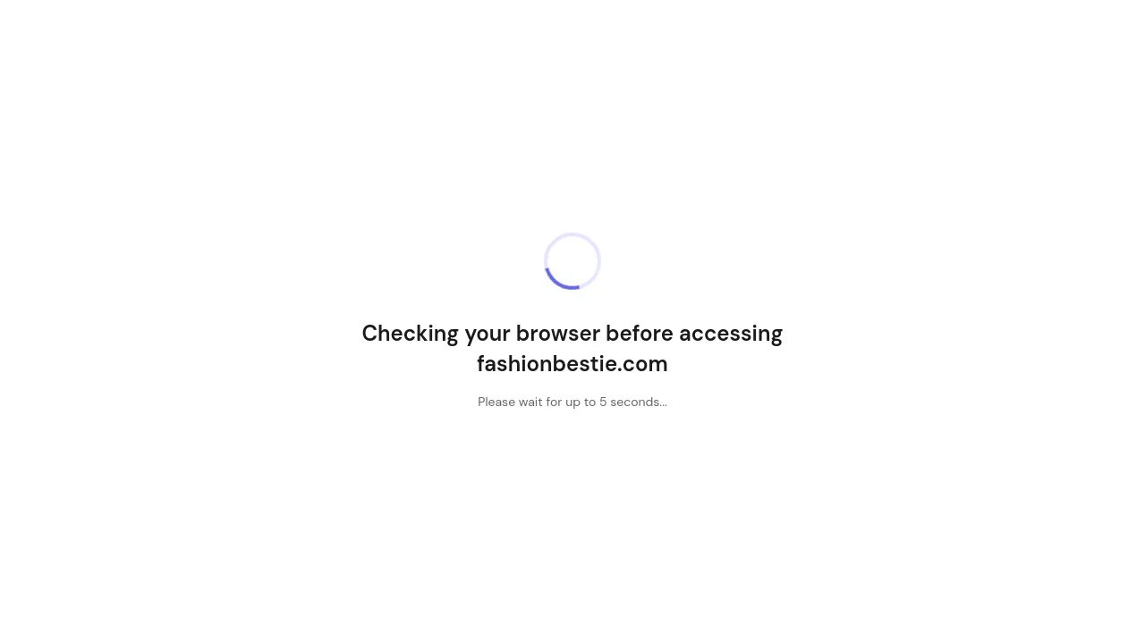 Homepage screenshot of fashionbestie.com