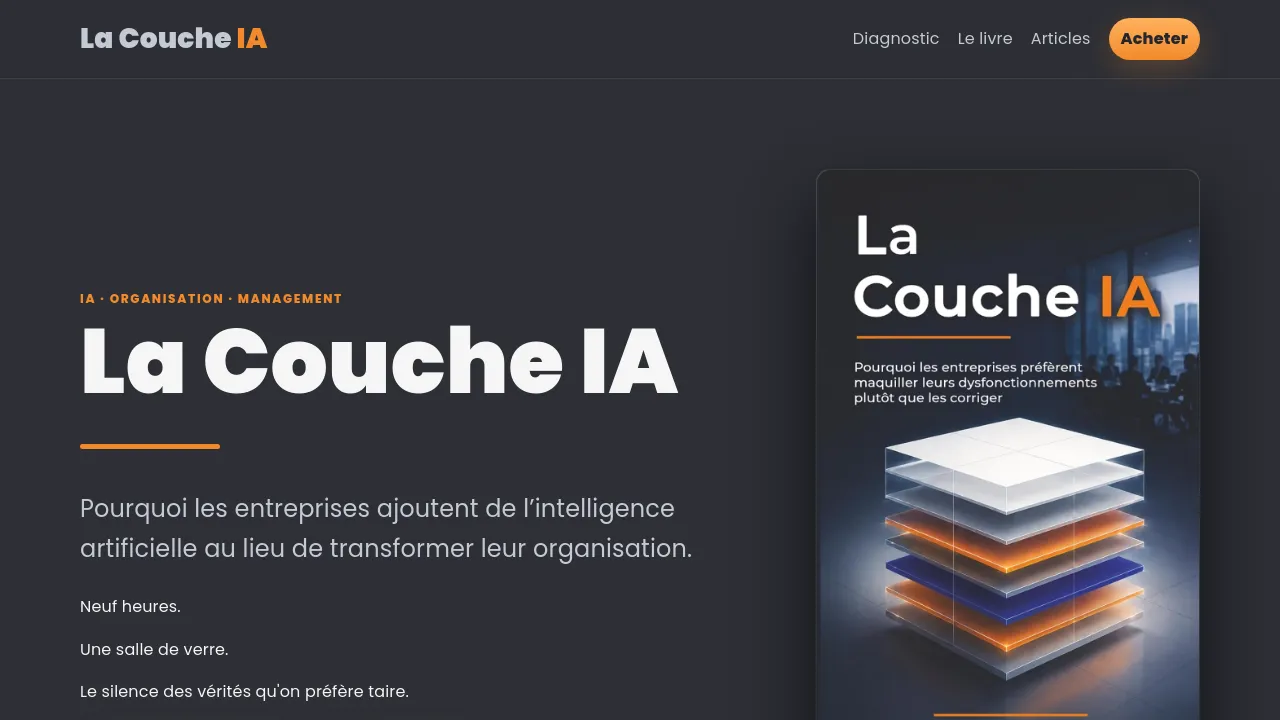 Homepage screenshot of lacoucheia.fr
