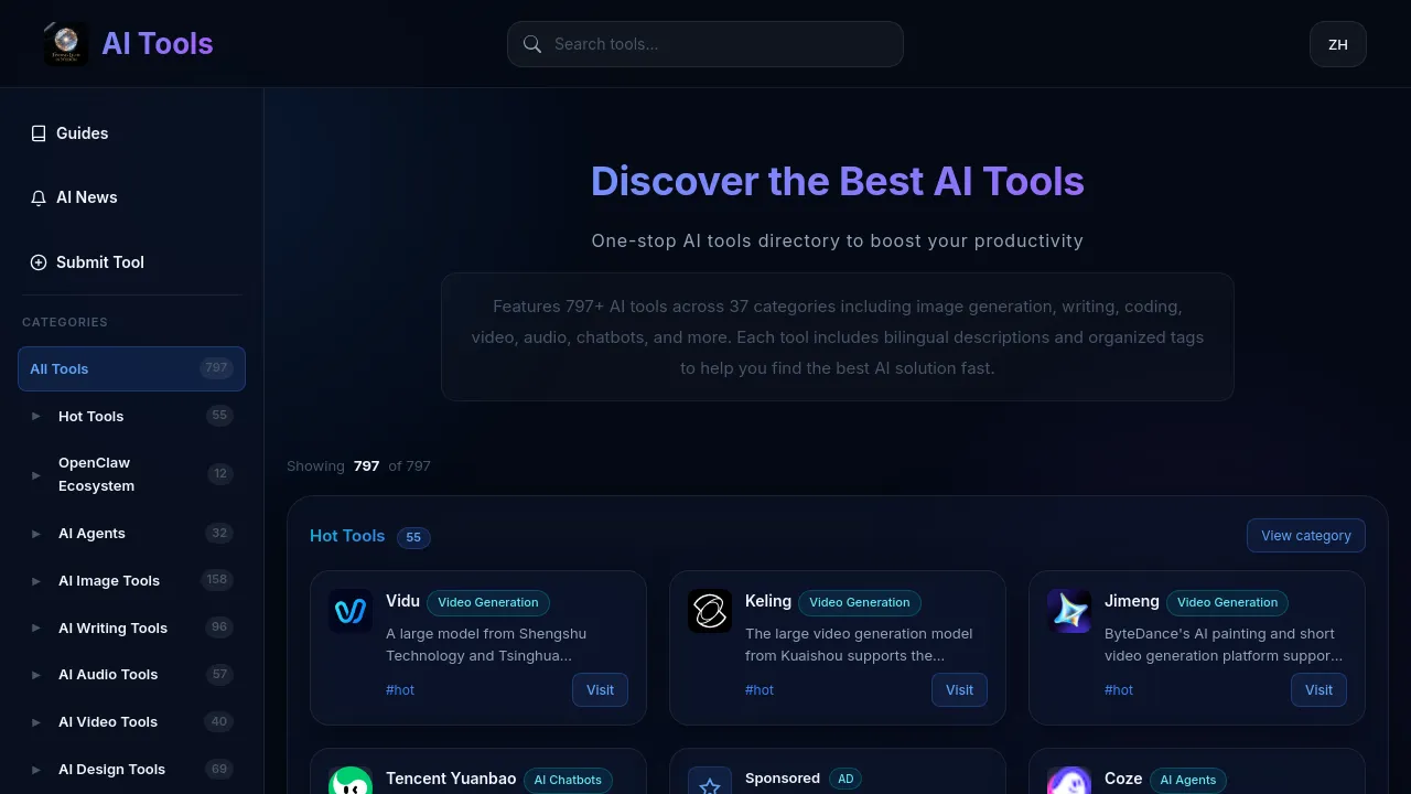 Homepage screenshot of metaai.indevs.in